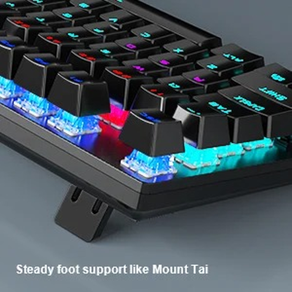 AULA S2022B Full Size Wired Mechanical Gaming Keyboard | Black, Blue Switch (S2022B)