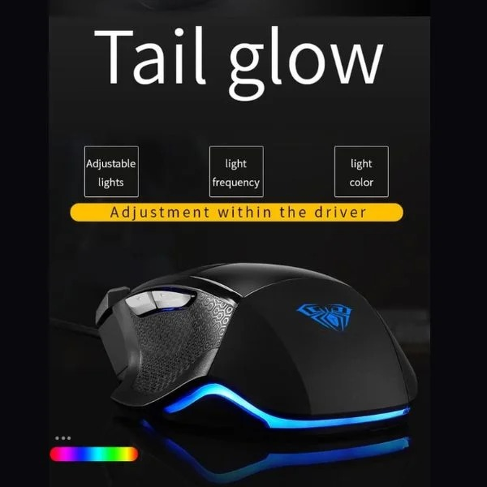 AULA SC550 Dual-Mode Wireless RGB Gaming Mouse | Black (SC550B)