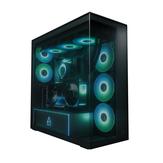 ARCTIC Xtender VG E-ATX High-Airflow PC Case (Black)