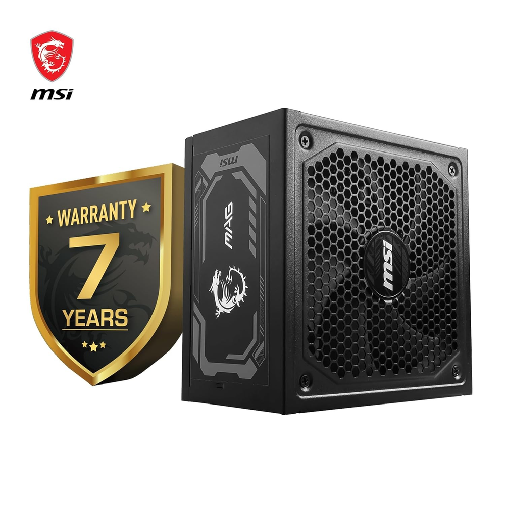 MSI MAG A1250GL PCIE5 1250W 80+ Gold Fully Modular PCIe 5.0 ATX 3.1 Power Supply Unit