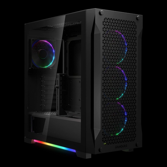 GAMDIAS Athena P1 ARGB ATX Mid Tower Gaming Case (Black)