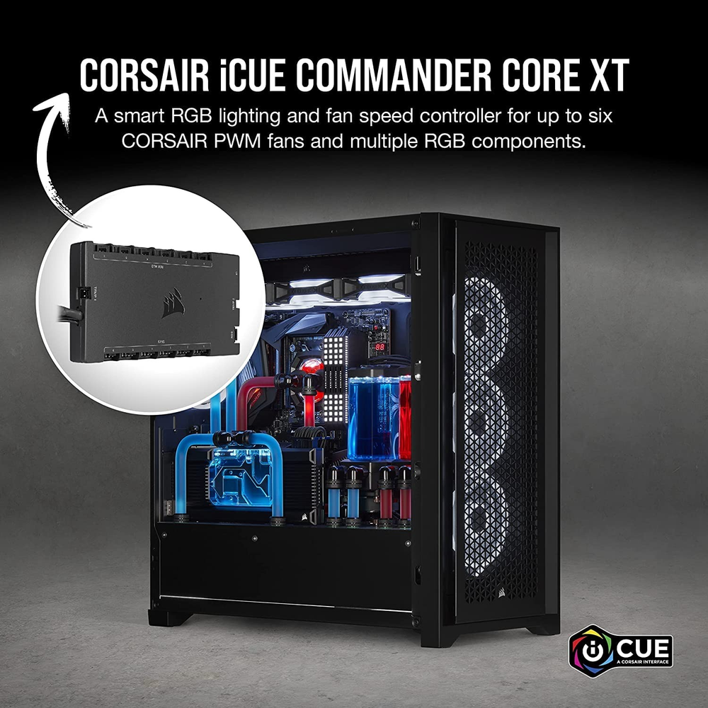 CORSAIR iCUE COMMANDER CORE XT Smart RGB Lighting and Fan Speed Controller