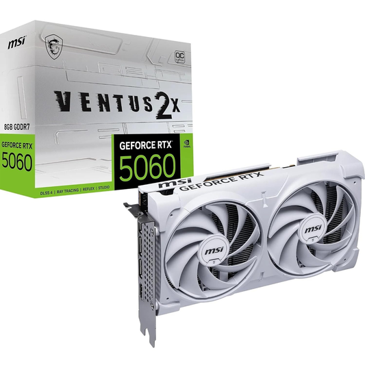 MSI GeForce RTX 5060 8G VENTUS 2X OC WHITE Graphics Card