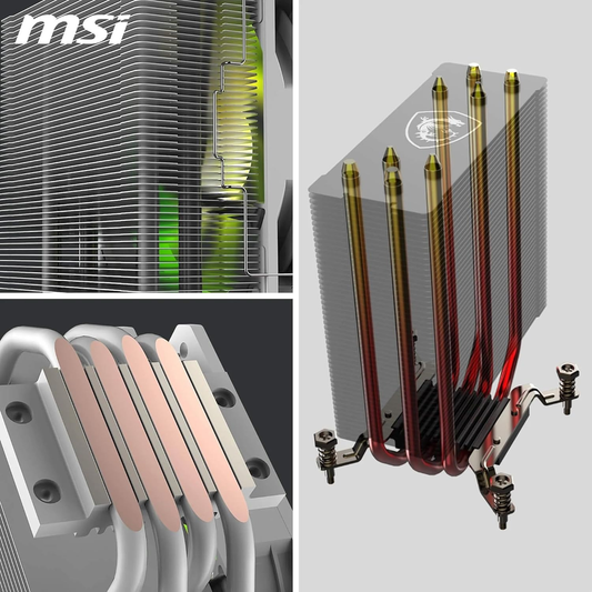 MSI MAG COREFROZR AA13 WHITE ARGB CPU Air Cooler