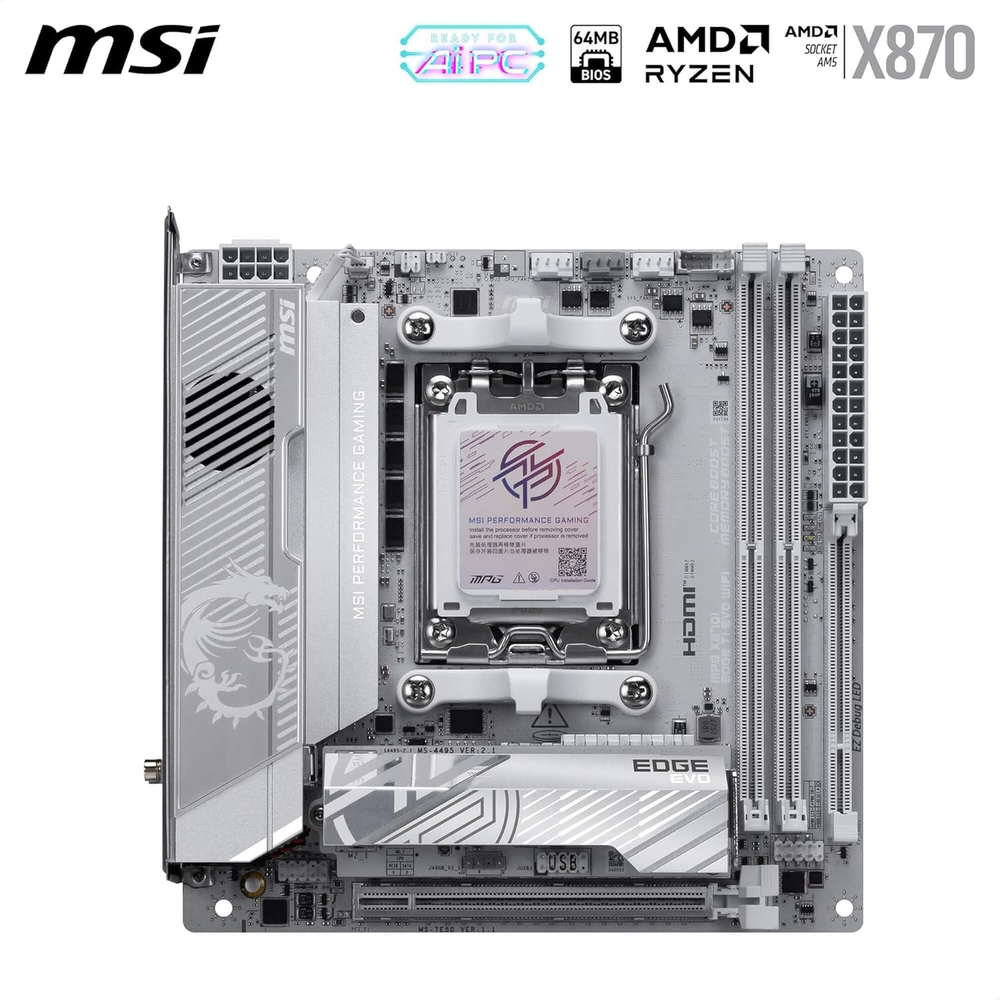 MSI MPG X870I EDGE TI EVO WIFI Motherboard