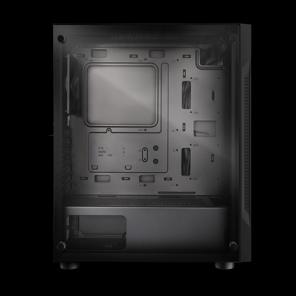 GAMDIAS Argus E2 Elite ARGB Mid Tower Gaming Case (Black)