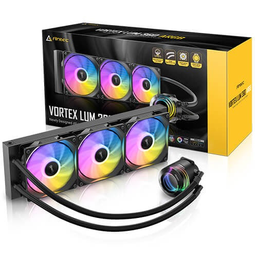 Antec Vortex LUM 360 ARGB 360mm All-in-One CPU Liquid Cooler (Black)