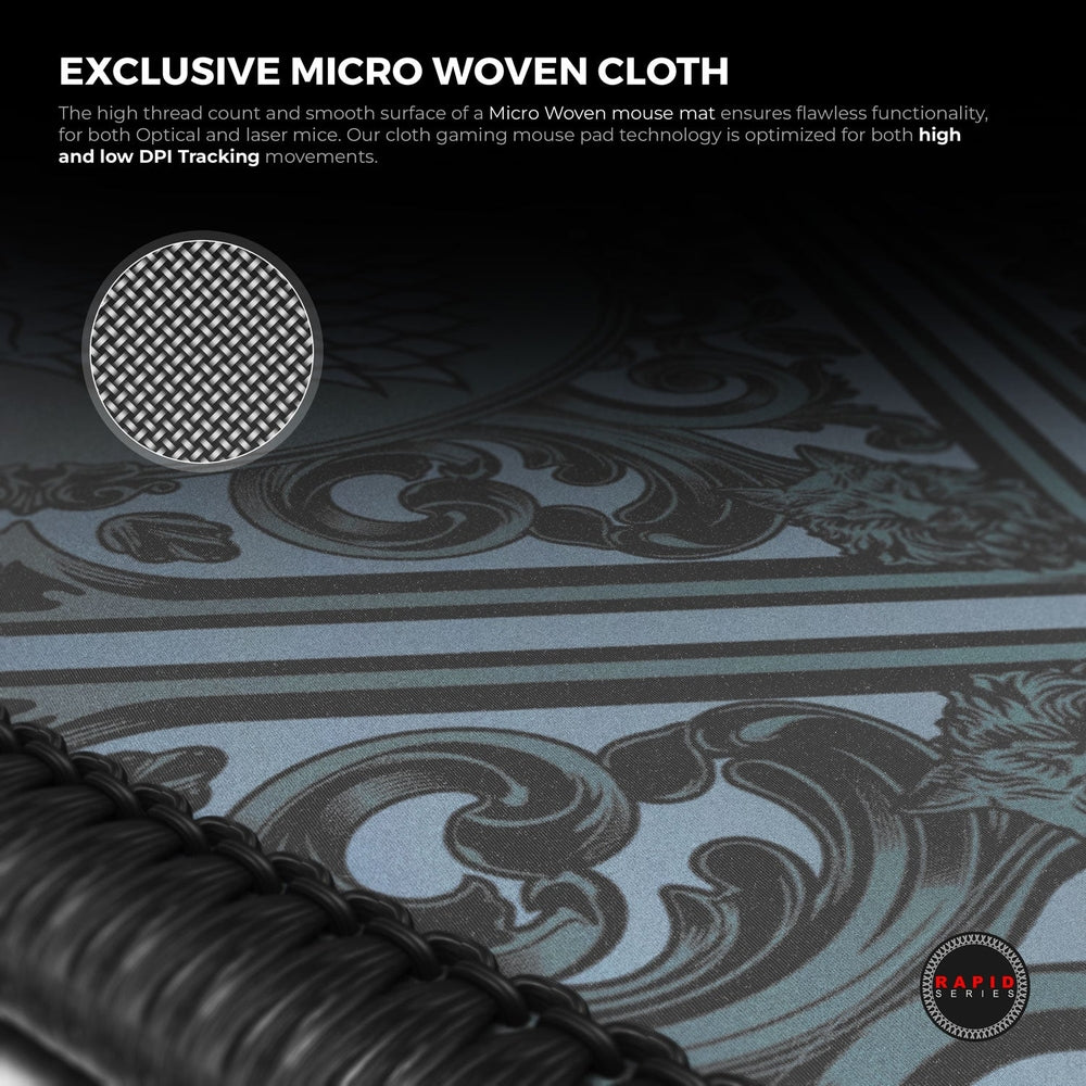 Cybeart | House Stark Gaming Mouse Pad  | Waterproof, Never Slip Base, Stitched Edges, Esports Grade