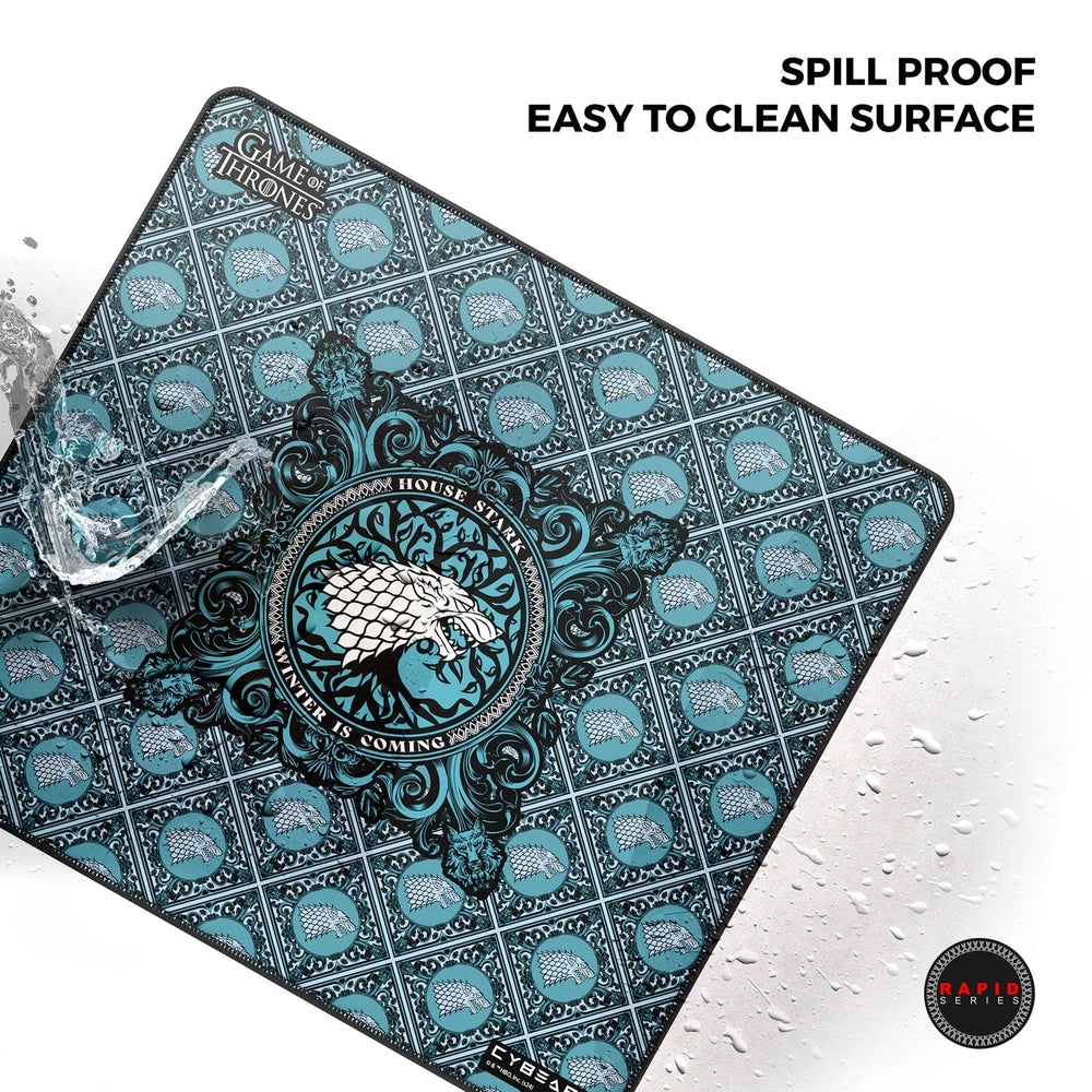Cybeart | House Stark Gaming Mouse Pad  | Waterproof, Never Slip Base, Stitched Edges, Esports Grade