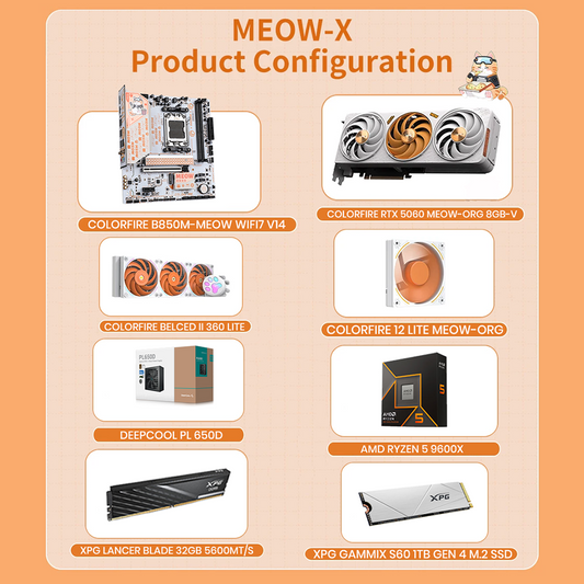 COLORFIRE MEOW-X Gaming PC Set