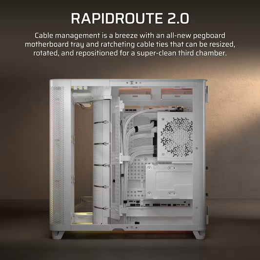 Corsair Chassis Air 5400 RS-R ARGB TG Mid-Tower - White