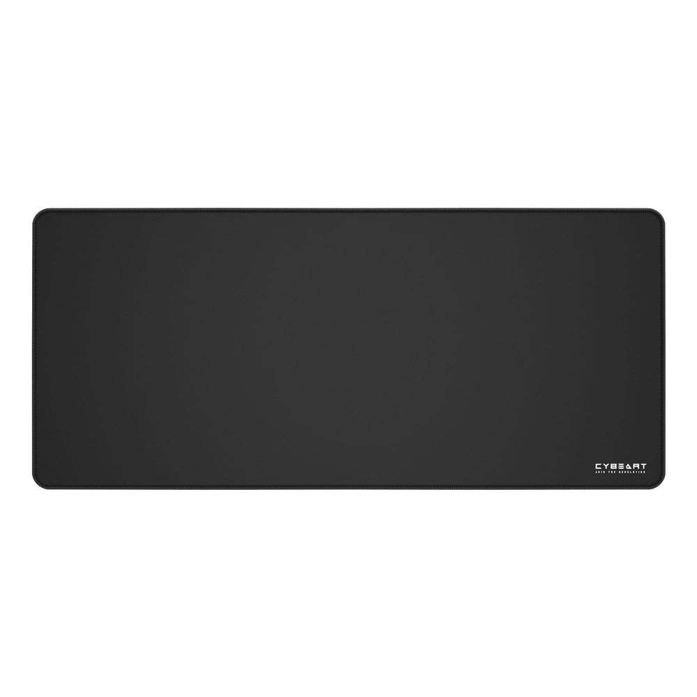 Cybeart | Ghost (Black) Gaming Desk Mat  | Waterproof, Never Slip Base, Stitched Edges, Esports Grade