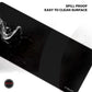 Cybeart | Ghost (Black) Gaming Desk Mat  | Waterproof, Never Slip Base, Stitched Edges, Esports Grade