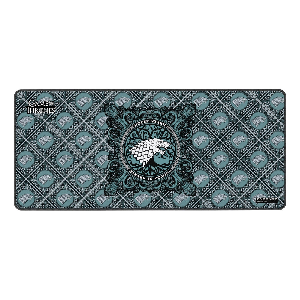 Cybeart | House Stark Gaming Mouse Pad  | Waterproof, Never Slip Base, Stitched Edges, Esports Grade