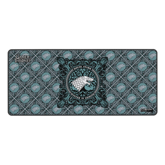 Cybeart | House Stark Gaming Mouse Pad  | Waterproof, Never Slip Base, Stitched Edges, Esports Grade